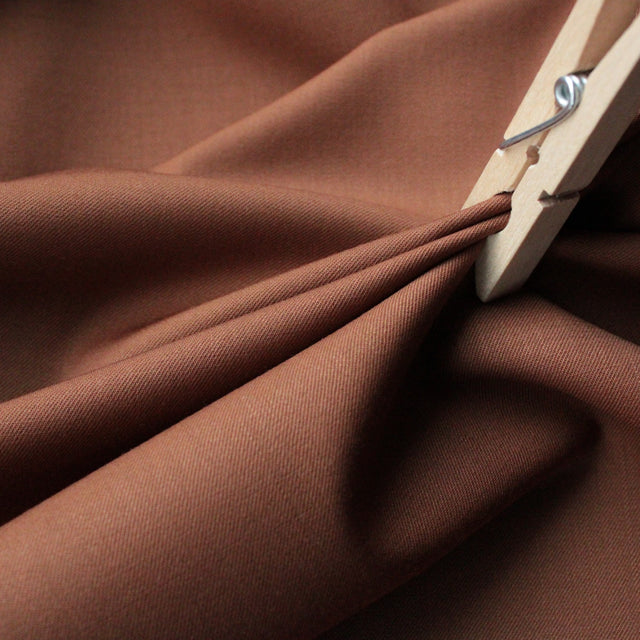 Italian Natural Stretch Pure Wool Suiting - Copper
