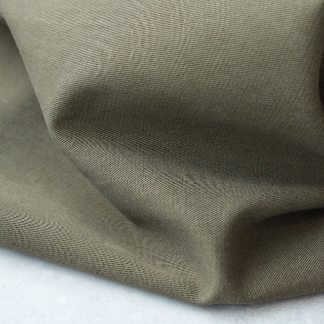 Cotton + TENCEL™ Blend Twill - Moss