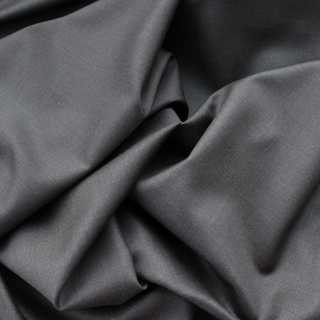 Super 110 Luxe Italian Wool Suiting - Brown Melange