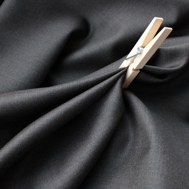 Super 110 Luxe Italian Wool Suiting - Brown Melange