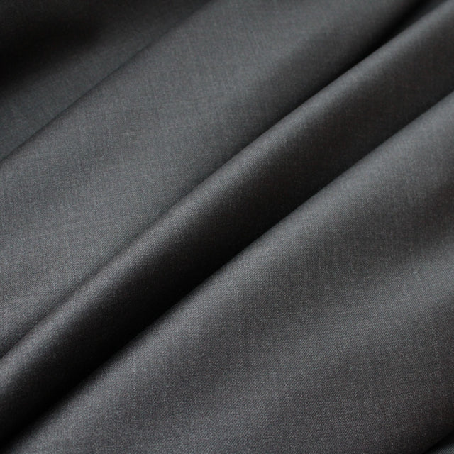 Super 110 Luxe Italian Wool Suiting - Brown Melange