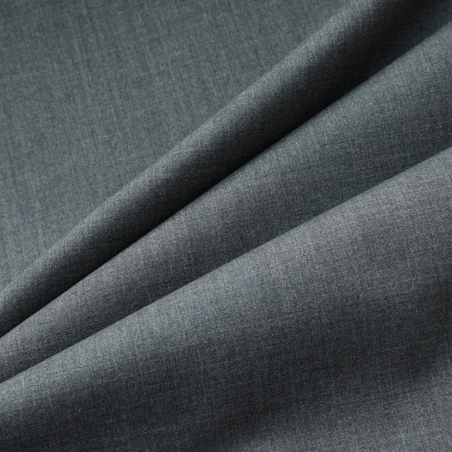 Super 120 Italian Tropical Wool Suiting - Grey Mélange