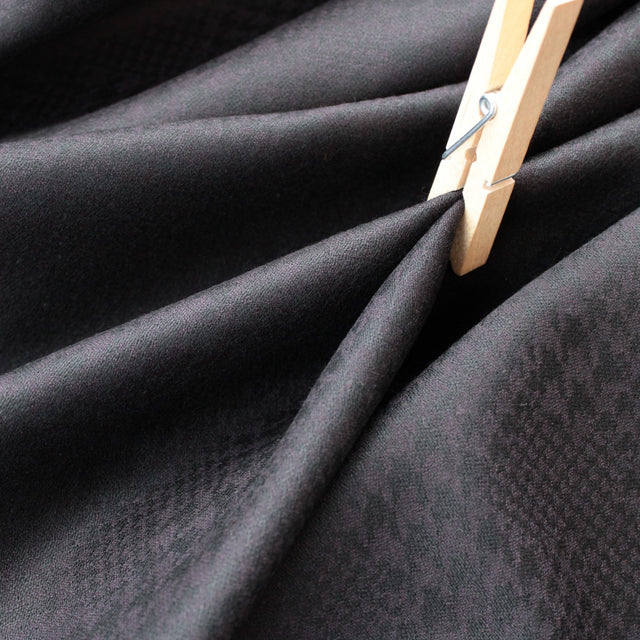 Houndstooth Italian Wool/Cashmere Jacketing - Dark Brown