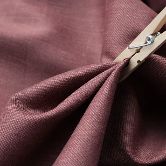 Italian Tropic Stretch Wool Linen Suiting - Terra Cotta