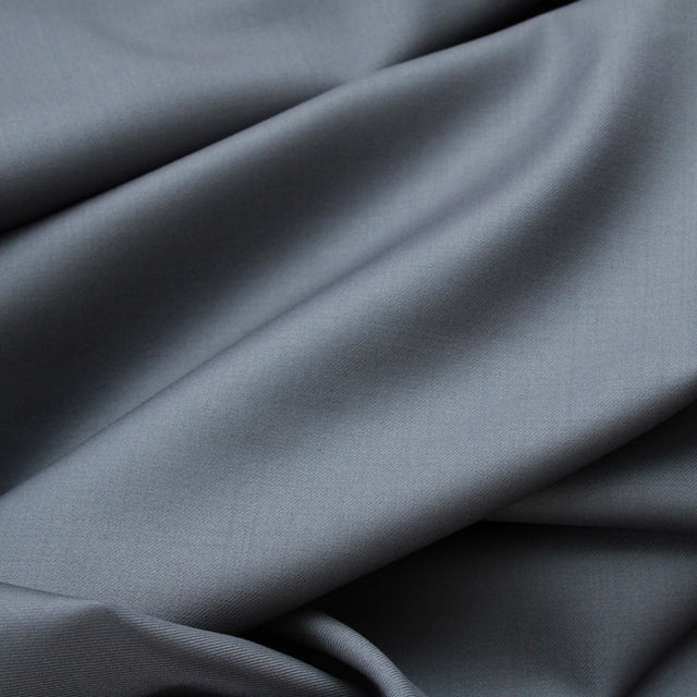 Super 110 Luxe Italian Wool Suiting - Smoke