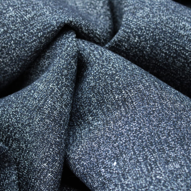 Super 120 Italian Wool Jacketing - White/Navy
