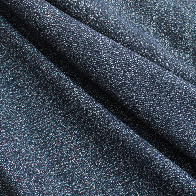 Super 120 Italian Wool Jacketing - White/Navy