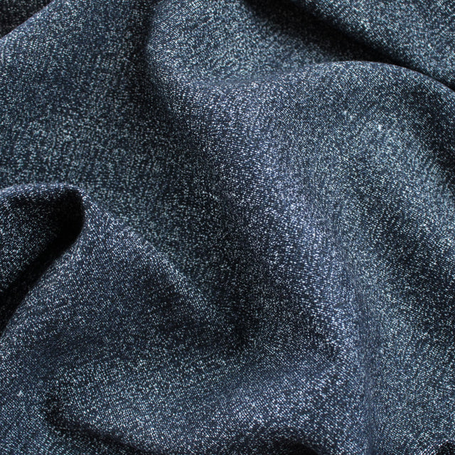 Super 120 Italian Wool Jacketing - White/Navy