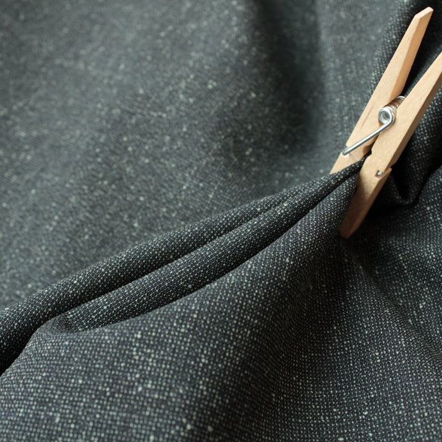 Super 130 Italian Wool Suiting - Sage/Black