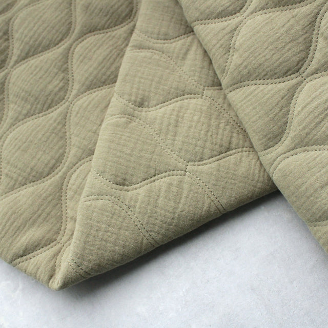 Cotton Double Gauze Quilt - Moss