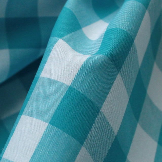 Luxe 2 Ply 100's Italian Cotton Shirting - Ocean Large Gingham