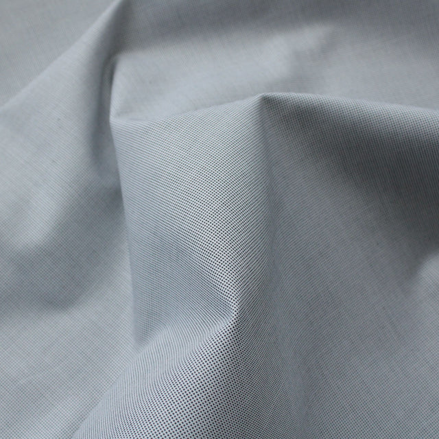 0.6m Remnant - Luxe 2 Ply 100's Italian Cotton Shirting - Oxford Twill - Black and White