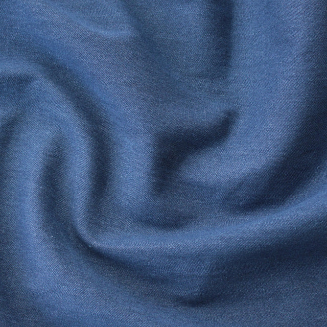 11oz Stretch Recycled Cotton Denim - Medium Washed Indigo