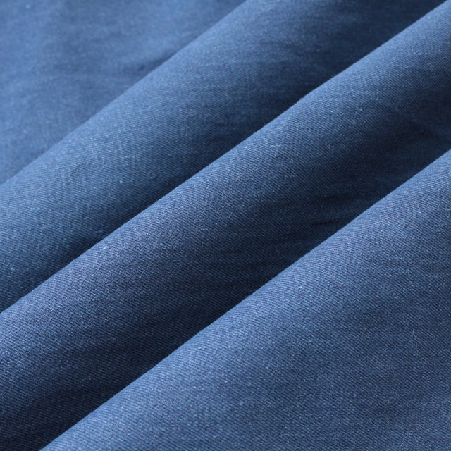 11oz Stretch Recycled Cotton Denim - Medium Washed Indigo