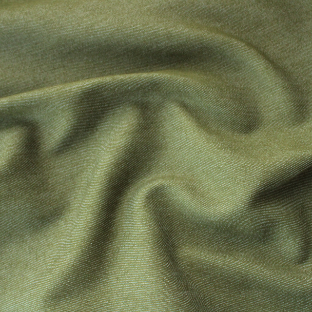8oz Coloured Stretch Denim - Moss Green
