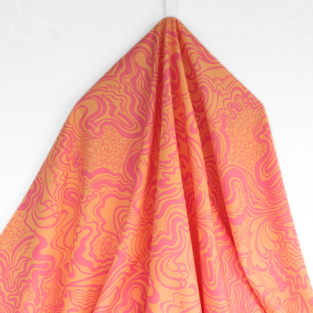 Fine Cotton Poplin - Wanderer Orange
