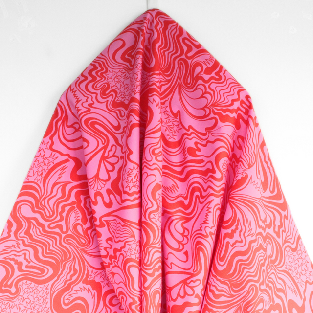 Fine Cotton Poplin - Wanderer Ruby