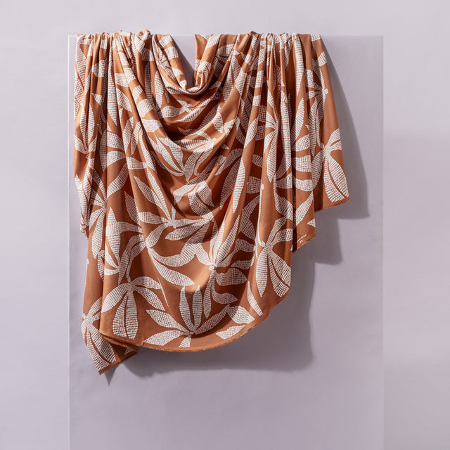 0.5m Remnant - ECOVERO™ Viscose 'Kaola' - Pecan Pie