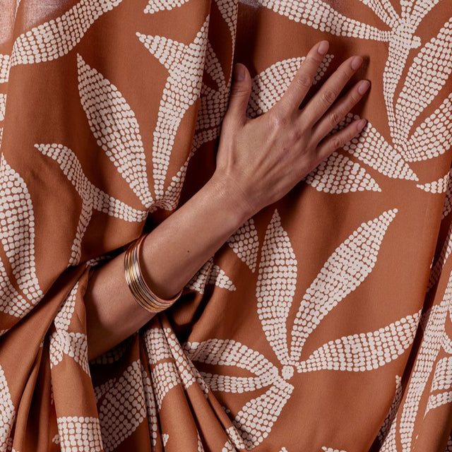 0.5m Remnant - ECOVERO™ Viscose 'Kaola' - Pecan Pie
