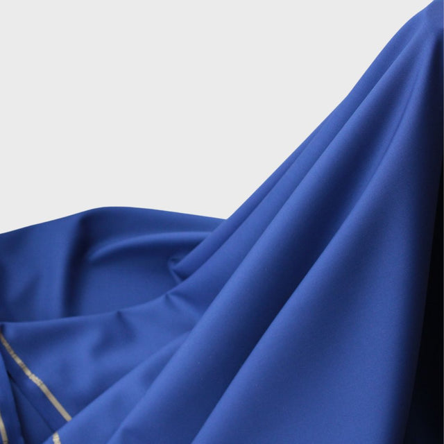 Super 110 Luxe Italian Wool Suiting - Royal Blue