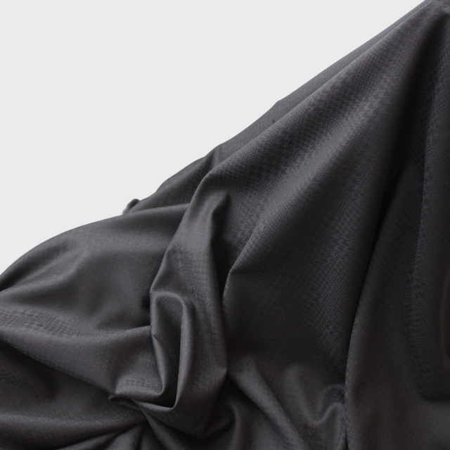 Houndstooth Italian Wool/Cashmere Jacketing - Dark Brown
