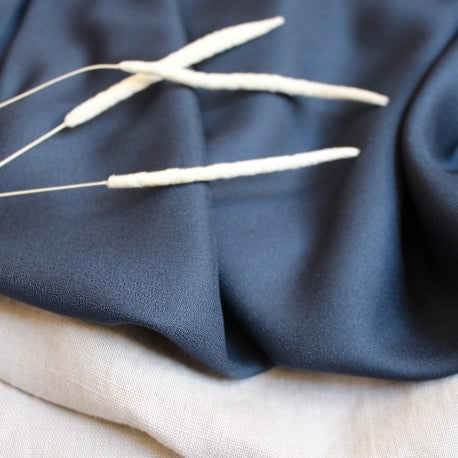 EcoVero™ Viscose Crepe - Midnight
