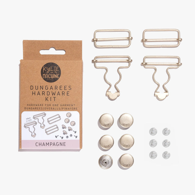 Kylie and the Machine Dungarees Hardware Kit - Champagne