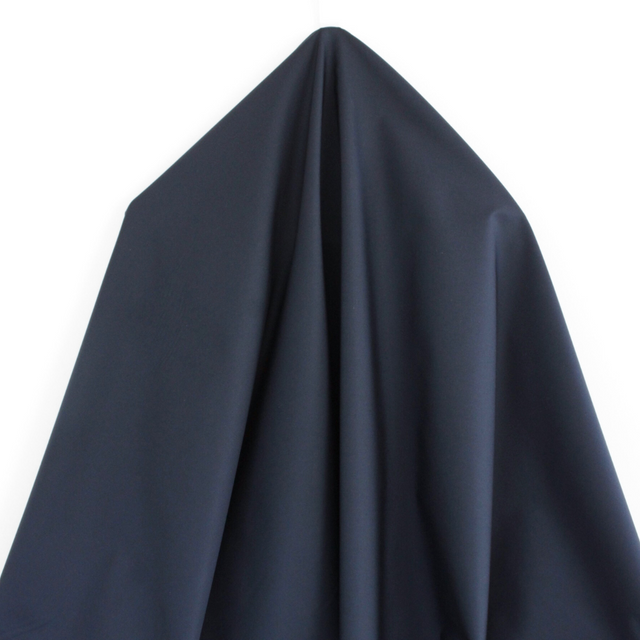 Luxe 2 Ply 120's Italian Cotton Shirting - Navy Poplin