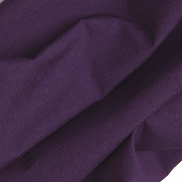 Organic Papertouch Cotton Poplin - Plum