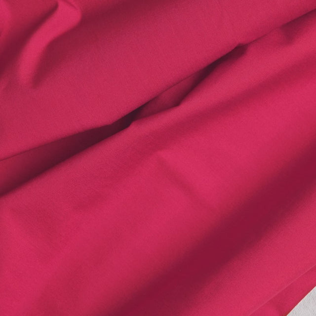 Organic Papertouch Cotton Poplin - Crimson