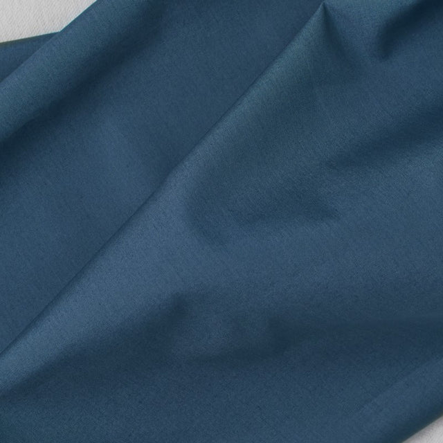 0.3m Remnant - Organic Papertouch Cotton Poplin - Ocean