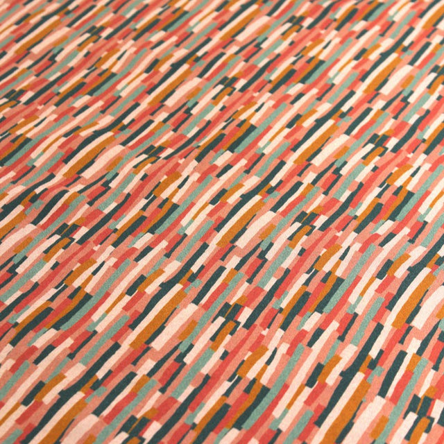 0.5m Remnant - Viscose Poplin Roc - Coral