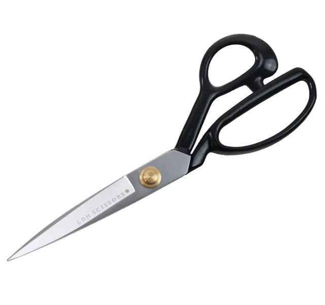 LDH 9" Traditional Fabric Shears - Rubber Handle