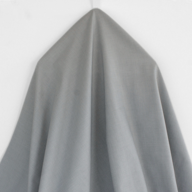 0.6m Remnant - Luxe 2 Ply 100's Italian Cotton Shirting - Oxford Twill - Black and White