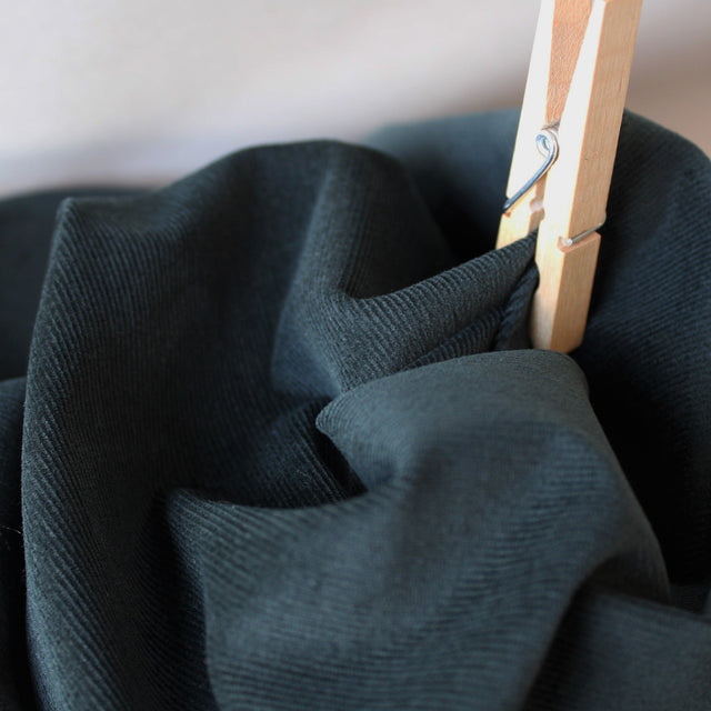 21 Wale Stretch Corduroy - Liquorice