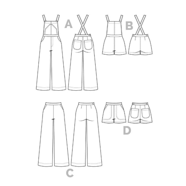 Closet Core Jenny Overalls & Trouser Pattern