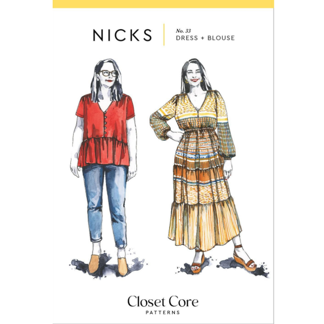 Closet Core Nicks Dress + Blouse Pattern
