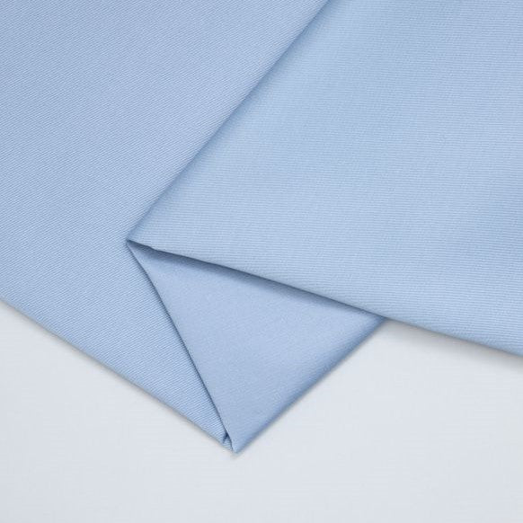 Organic Cotton Stretch Twill - Faded Blue