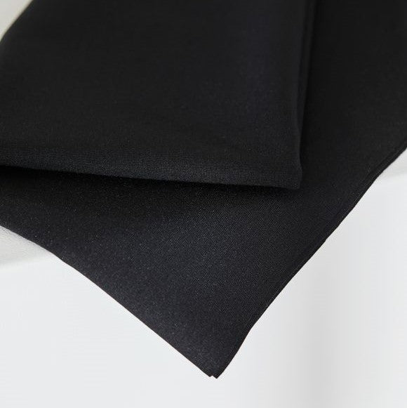 Plain Ponte - Black – Former and Latter Fabrics