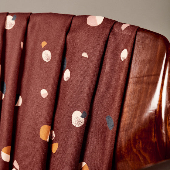 EcoVero Viscose Twill 'Fizzy' - Rust