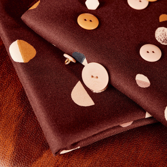 EcoVero Viscose Twill 'Fizzy' - Rust