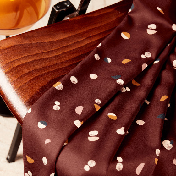 EcoVero Viscose Twill 'Fizzy' - Rust