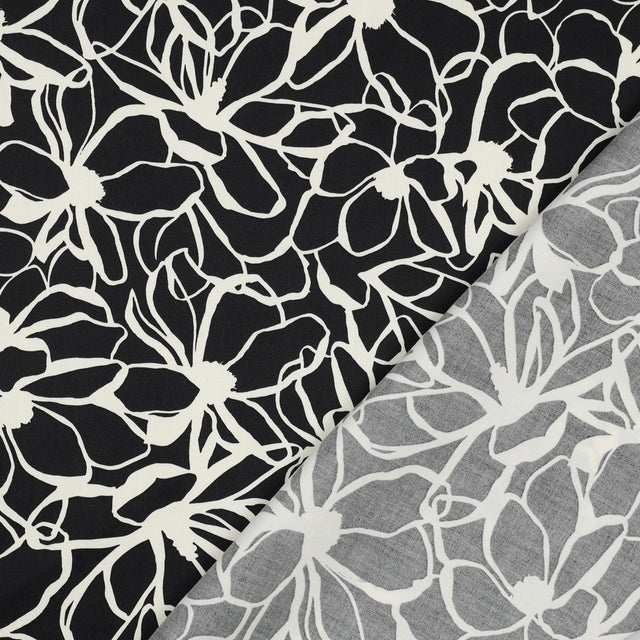 Nerida Hansen Cotton Satin - Magnolia Black