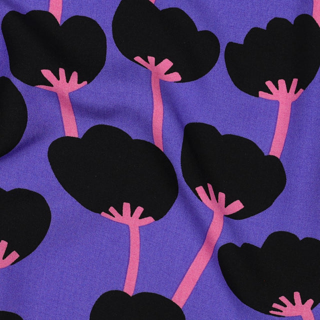 Nerida Hansen ECOVERO™ Viscose -  Poppies Purple