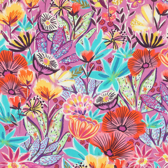 Fine Cotton Poplin - Lavender Greenhouse