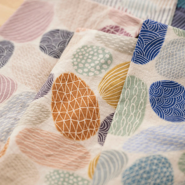 Bookhou Pathway Stones - Cotton + Linen Blend - Blue