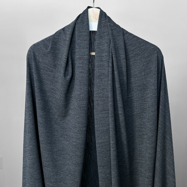 Merino Wool Jersey - Charcoal Marle