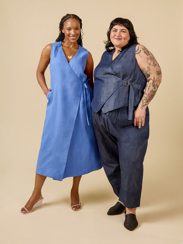 Aylin Wrap Dress + Vest - Closet Core Patterns PDF