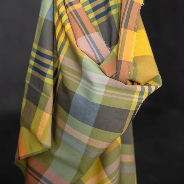 Merchant & Mills Organic Cotton - Beanstalk Watercolour Check