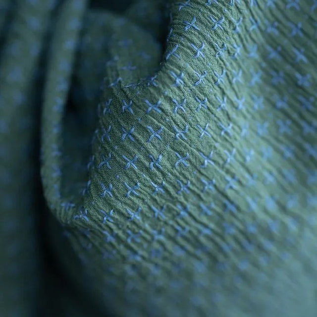 Merchant & Mills Indian Cotton - Belle Blues Cross Stitch